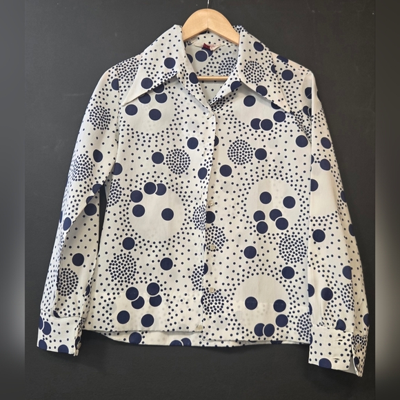 Graff Polka Dot Button-Up Shirt - Picture 1 of 3